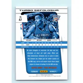 2013-14 Panini Prizm Base #63 Thabo Sefolosha