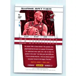 2013-14 Panini Prizm Base #107 Shane Battier