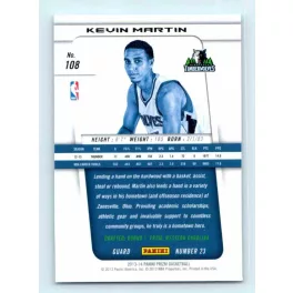 2013-14 Panini Prizm Base #108 Kevin Martin