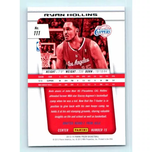 2013-14 Panini Prizm Base #111 Ryan Hollins