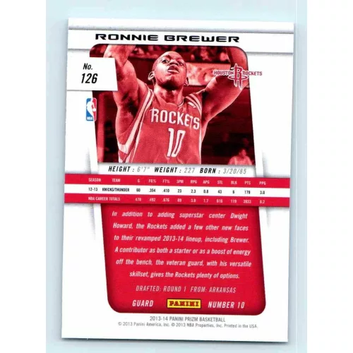 2013-14 Panini Prizm Base #126 Ronnie Brewer