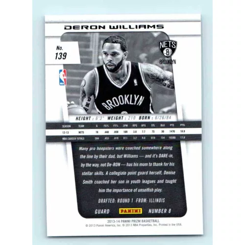 2013-14 Panini Prizm Base #139 Deron Williams