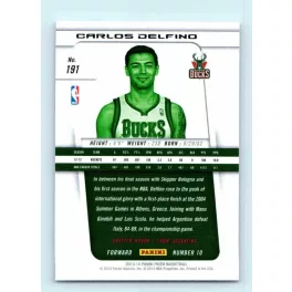 2013-14 Panini Prizm Base #191 Carlos Delfino