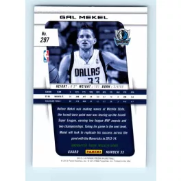 2013-14 Panini Prizm Base #297 Gal Mekel RC
