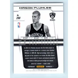 2013-14 Panini Prizm Base #288 Mason Plumlee RC