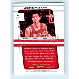 2013-14 Panini Prizm Base #71 Jeremy Lin