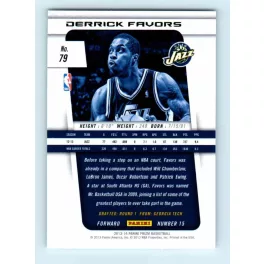 2013-14 Panini Prizm Base #79 Derrick Favors