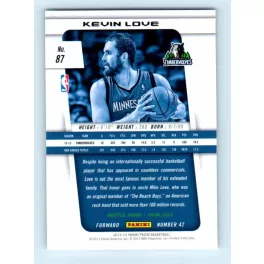 2013-14 Panini Prizm Base #87 Kevin Love