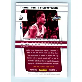 2013-14 Panini Prizm Base #116 Tristan Thompson