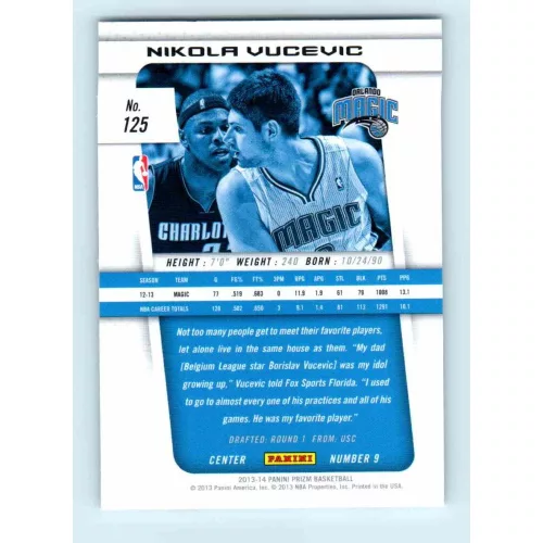 2013-14 Panini Prizm Base #125 Nikola Vucevic