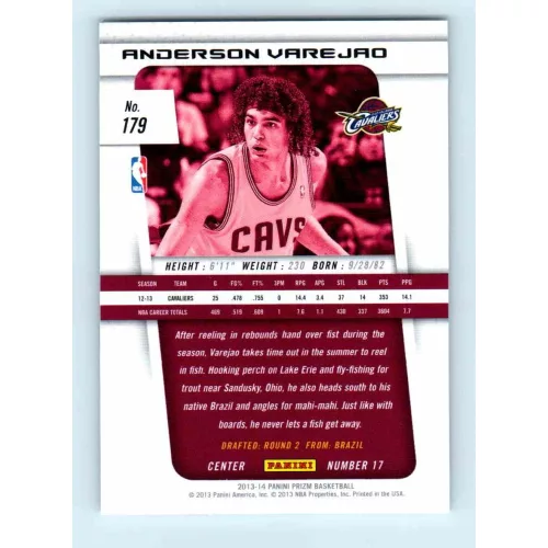 2013-14 Panini Prizm Base #179 Anderson Varejao