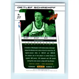 2013-14 Panini Prizm Base #217 Detlef Schrempf