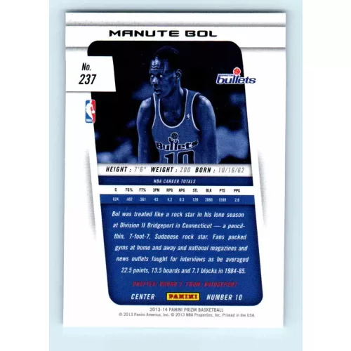 2013-14 Panini Prizm Base #237 Manute Bol