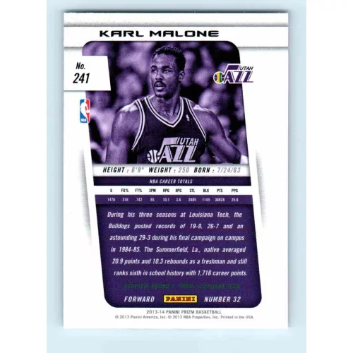 2013-14 Panini Prizm Base #241 Karl Malone