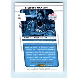2013-14 Panini Prizm Base #211 Norm Nixon