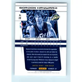2013-14 Panini Prizm Base #16 Gordon Hayward