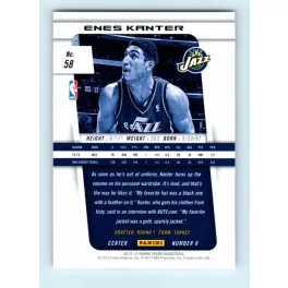2013-14 Panini Prizm Base #58 Enes Kanter
