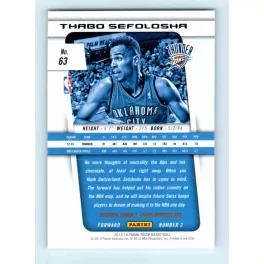 2013-14 Panini Prizm Base #63 Thabo Sefolosha