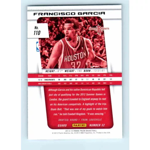 2013-14 Panini Prizm Base #110 Francisco Garcia