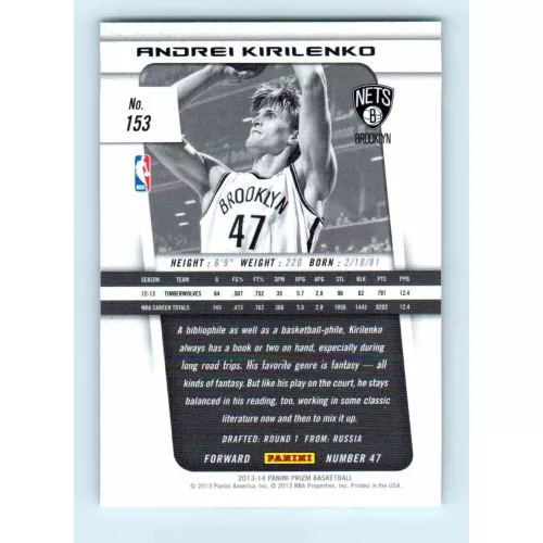 2013-14 Panini Prizm Base #153 Andrei Kirilenko