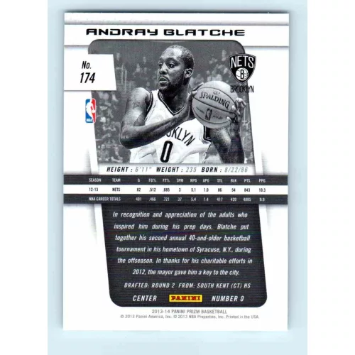 2013-14 Panini Prizm Base #174 Andray Blatche