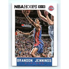 2015-16 NBA Hoops Base #27 Brandon Jennings