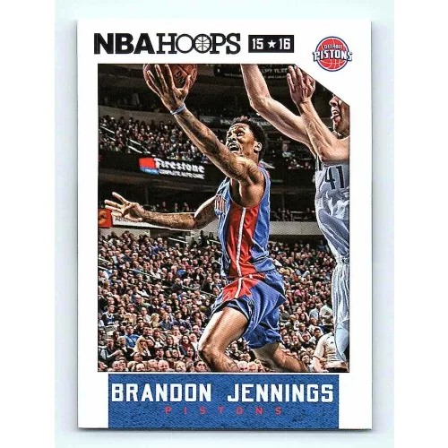 2015-16 NBA Hoops Base #27 Brandon Jennings