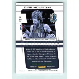 2013-14 Panini Prizm Silver #53 Dirk Nowitzki