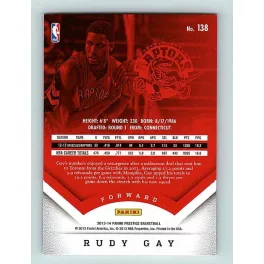 2013-14 Panini Prestige Base #138 Rudy Gay