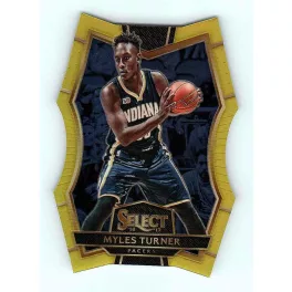   2016-17 Panini Select Premier Neon Yellow Prizm #127 Myles Turner    74/75
