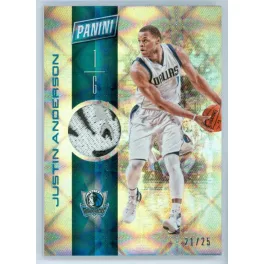   2016-17 Panini Day Memorabilia Galactic Window #4 Justin Anderson   MEM 21/25