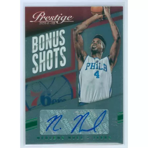 2014-15 Panini Prestige Plus Bonus Shots Autographs Green #20 Nerlens Noel  AU  1/5