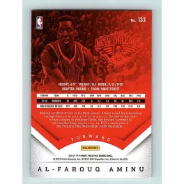 2013-14 Panini Prestige Base #133 Al-Farouq Aminu