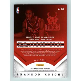 2013-14 Panini Prestige Base #126 Brandon Knight