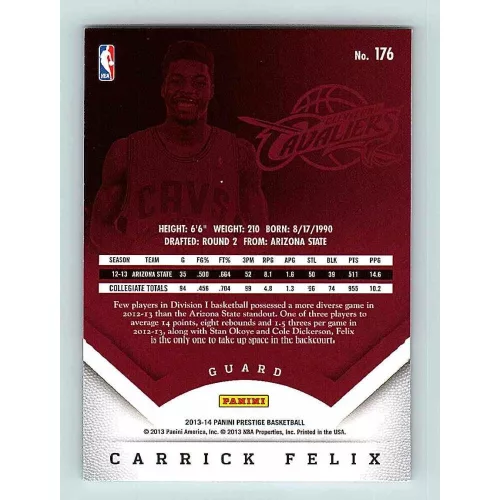 2013-14 Panini Prestige Base #176 Carrick Felix RC