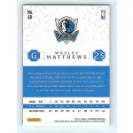 2016-17 Excalibur Base #40 Wesley Matthews