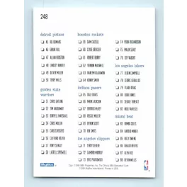 1995-96 Skybox NBA Hoops Series 1 Checklist #248 .