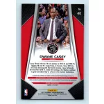 2017-18 Prizm Basketball Base #40 Dwane Casey