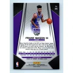 2017-18 Prizm Basketball Base #26 Frank Mason III RC