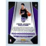 2017-18 Prizm Basketball Base #27 Justin Jackson RC