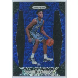   2017-18 Prizm Basketball Base Fast Break Blue #74 Wesley Iwundu RC   054/175