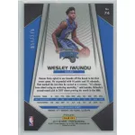 2017-18 Prizm Basketball Base Fast Break Blue #74 Wesley Iwundu RC   054/175