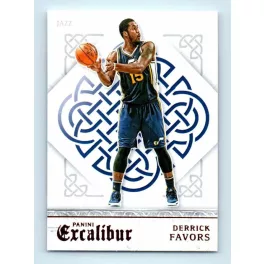 2015-16 Panini Excalibur Base #33 Derrick Favors