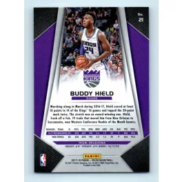 2017-18 Prizm Basketball Base # 21 Buddy Hield