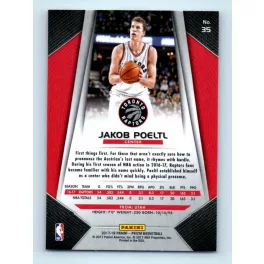 2017-18 Prizm Basketball Base # 35 Jakob Poeltl