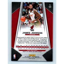 2017-18 Prizm Basketball Base # 59 James Johnson