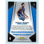 2017-18 Prizm Basketball Base # 74 Wesley Iwundu