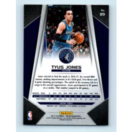 2017-18 Prizm Basketball Base # 89 Tyus Jones