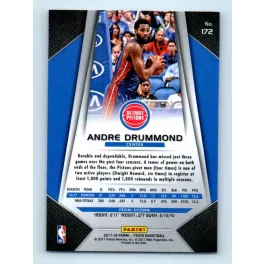 2017-18 Prizm Basketball Base # 172 Andre Drummond