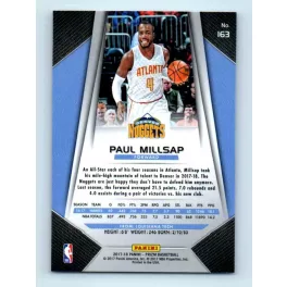 2017-18 Prizm Basketball Base # 163 Paul Millsap
